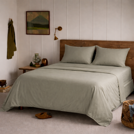 Queen Size 4 Pieces Sheet Set - Taupe