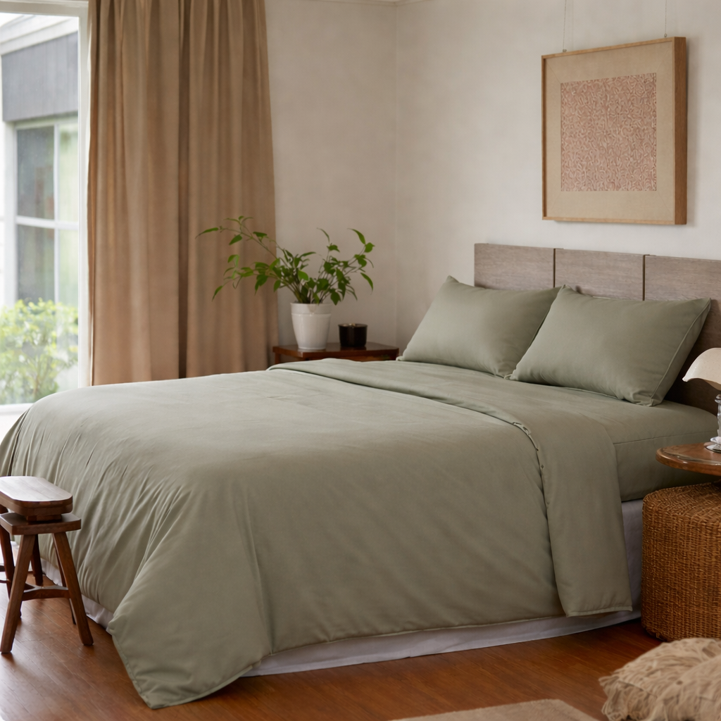 King Size 4 Pieces Sheet Set - Taupe